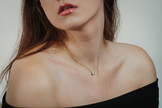 "SPHERE OF RADIANCE" SILVER NECKLACE