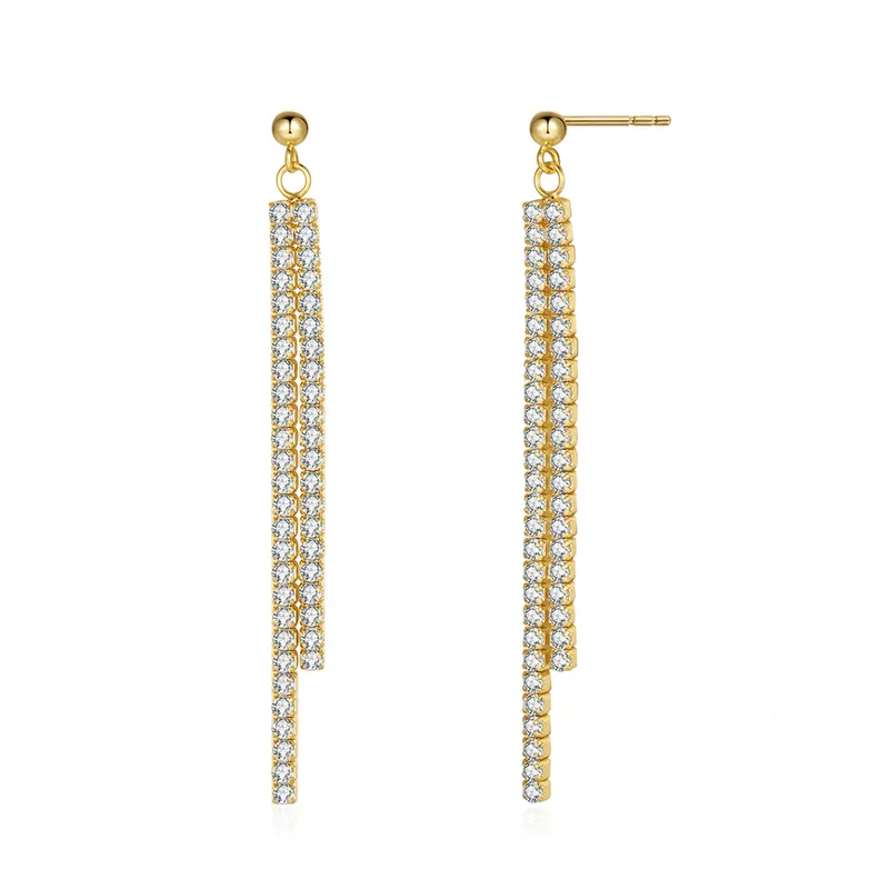 "ROYALTY" SILVER DROP EARRINGS