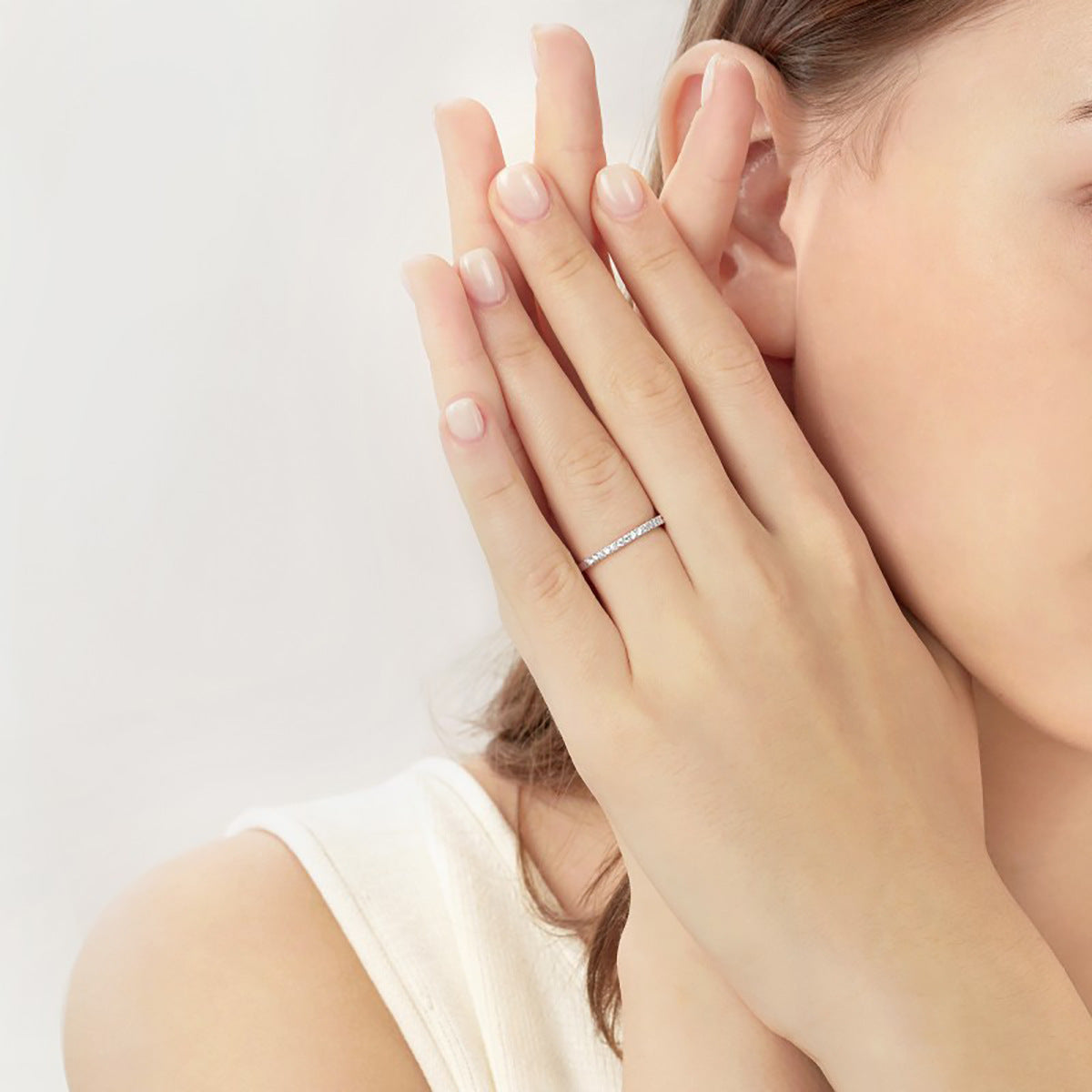 "BRILLANCE ÉTERNELLE" SILVER RING