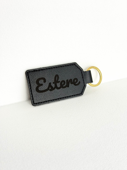 Leather Keychain With Engraving
