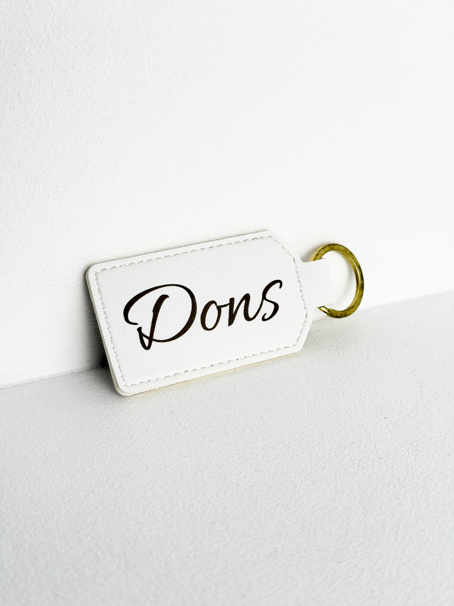 Leather Keychain With Engraving
