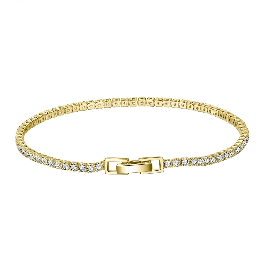 "BLING" SILVER TENNIS BRACELET