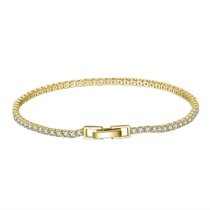 "BLING" SILVER TENNIS BRACELET
